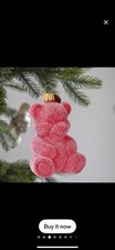 Glass Gummy Bear Christmas Ornament Glass Candy Sweets Food Themed Your Choice