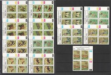 Namibia Butterflies 1993 MNH Complete Set MNH Cylinder blocks of 4