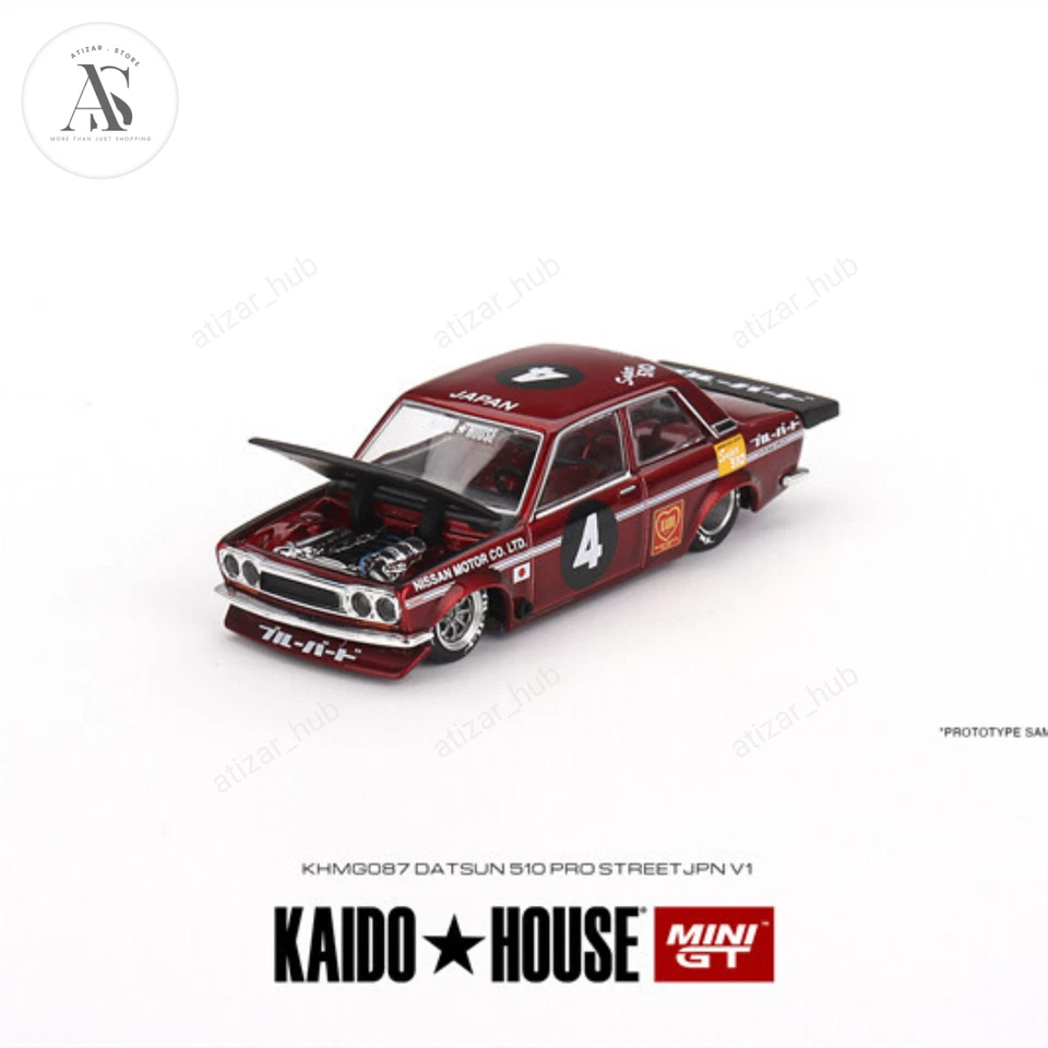 Kaido House x Mini GT 1:64 Datsun 510 Pro Street JPN V1 KHMG087 SEALED - Image 2 of 4
