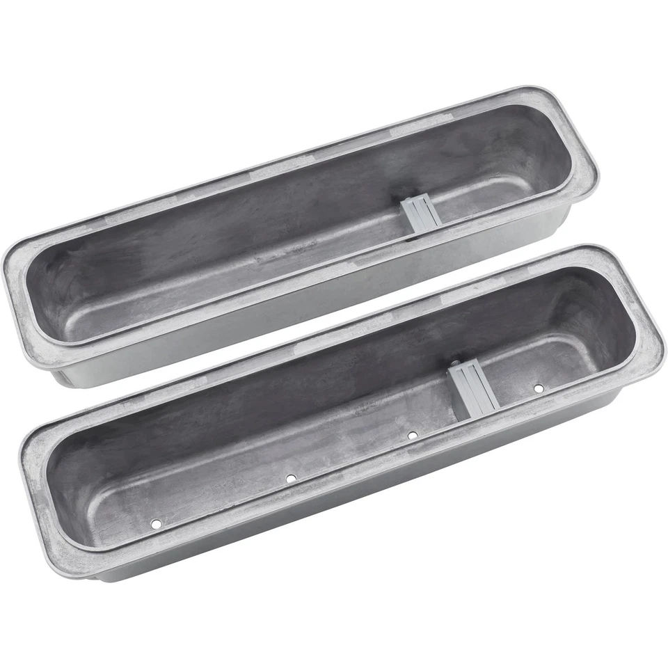 Cubiertas de válvula de perno central con aletas de aluminio Mr Gasket 6856G, SBC Foto 4 de 4