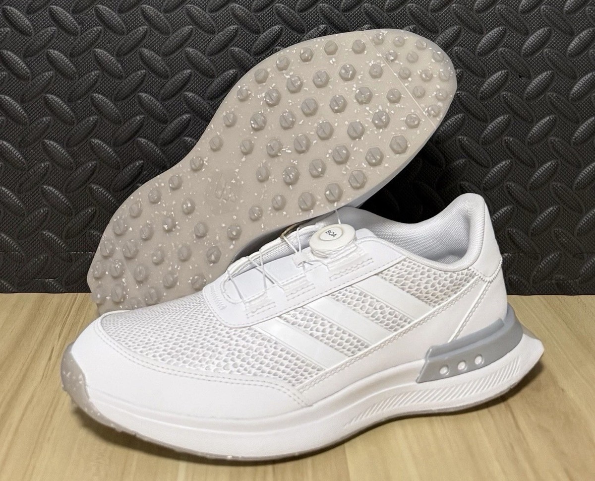 Adidas S2G SL BOA 25 Golf Shoes Womens 7.5 White New Spikeless