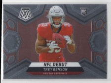 #277 Trey Benson 2024 Panini Mosaic NFL Debut RC Arizona Cardinals