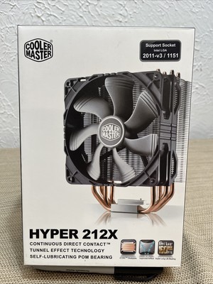 Cooler Master Hyper 212x CPU Cooling Computer Fan Old Stock New In Box