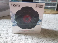 iHome iBT822 Weather Tough Portable Rechargeable Bluetooth Speaker COLOR CHANGIN