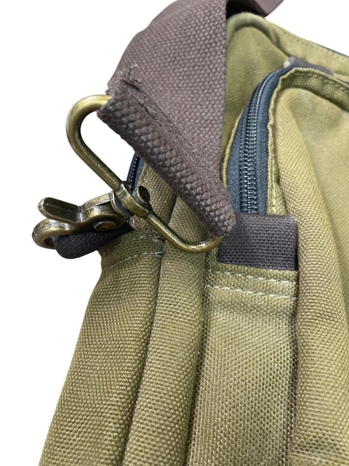 Bolso Mensajero para Laptop Jack Spade Verde Lona con Múltiples Compartimentos SKU 8995 Foto 4 de 4