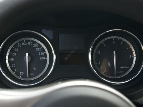 Per Alfa Romeo 159 2004-2008 Anelli al quadro strumenti in alluminio lucido x2 - Picture 11 of 12