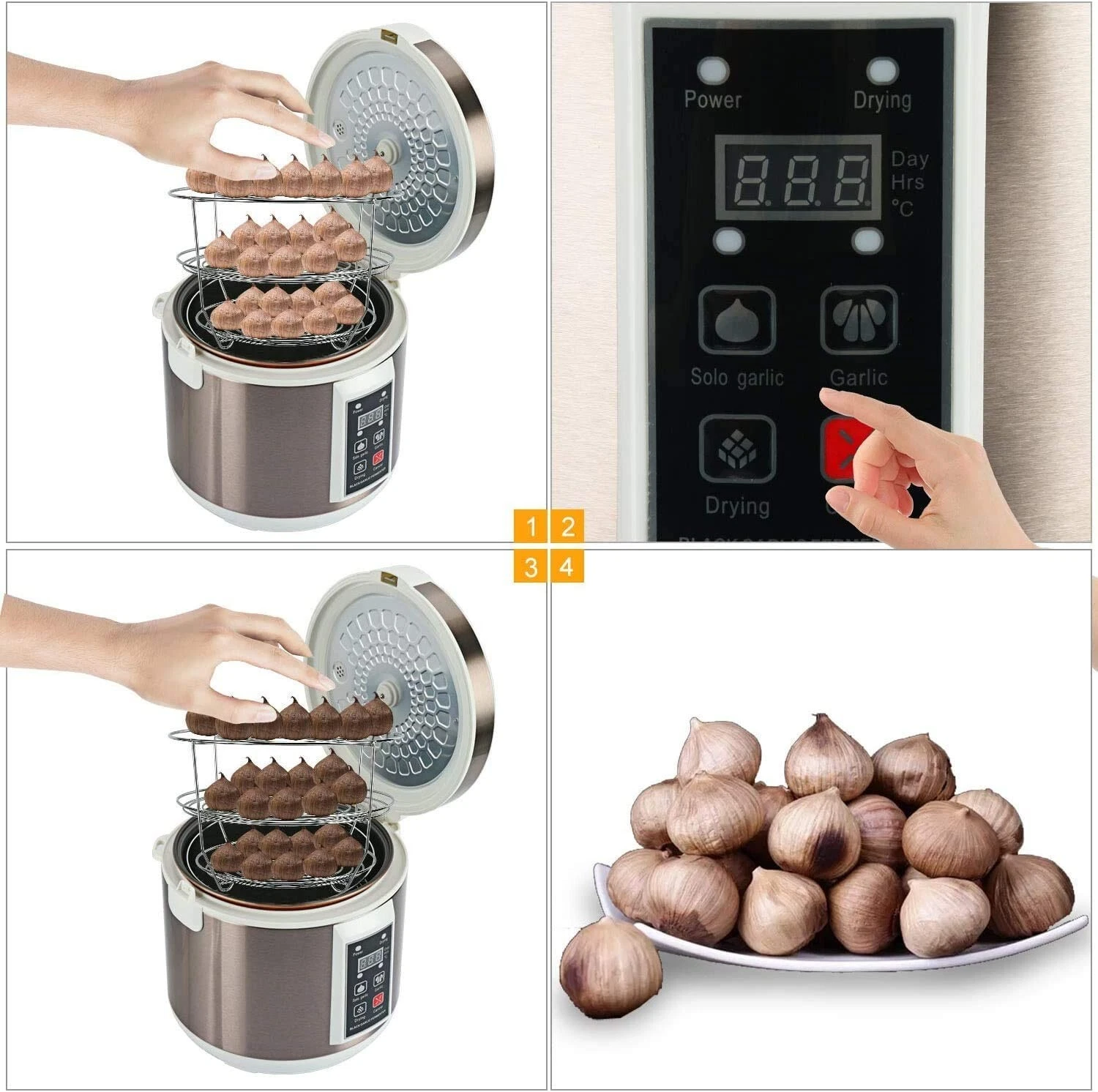 110V 6L Automatic Black Garlic Fermenter Box Black Garlic Drying Maker