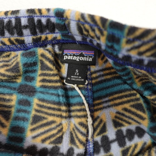Patagonia Youth Small 7-8 Micro D Fleece Joggers Pants Aztec Pockets Stretch - Picture 4 of 12