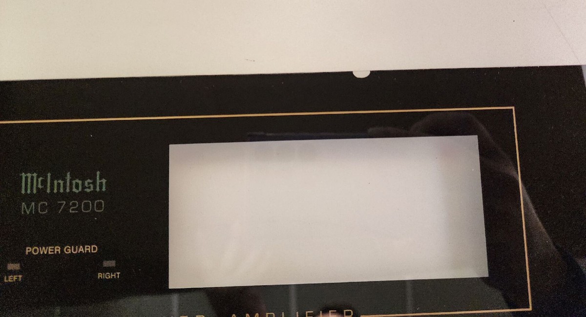 MCINTOSH C20 フェイス プレート ガラスパネル McIntosh マッキントッシュ C20 後期 Front Panel フロントパネル