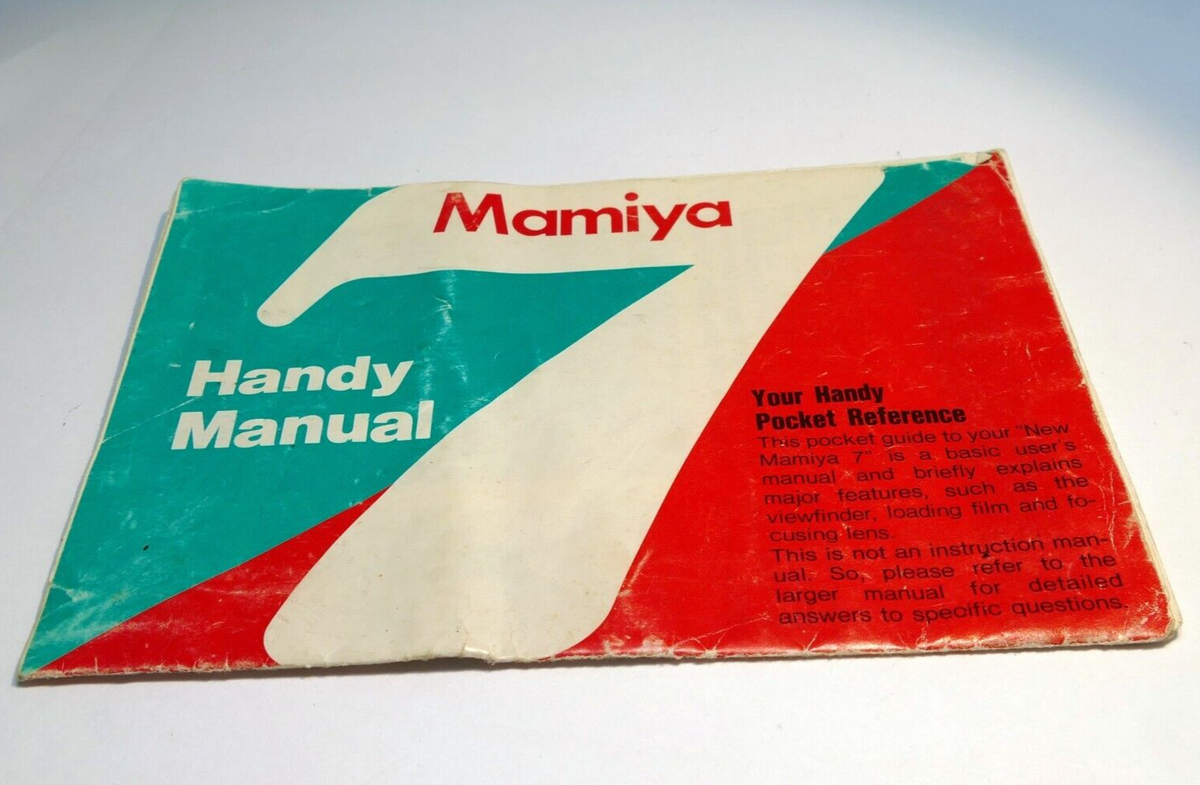 Mamiya HANDY POCKET MANUAL (QUICK GUIDE) Concise short English EN camera