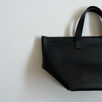 バッグ tricot COMME des GARCONS PURSE HAND BAG tricot COMME des GARCONS Wire Leather Handbag Black Medium Tote