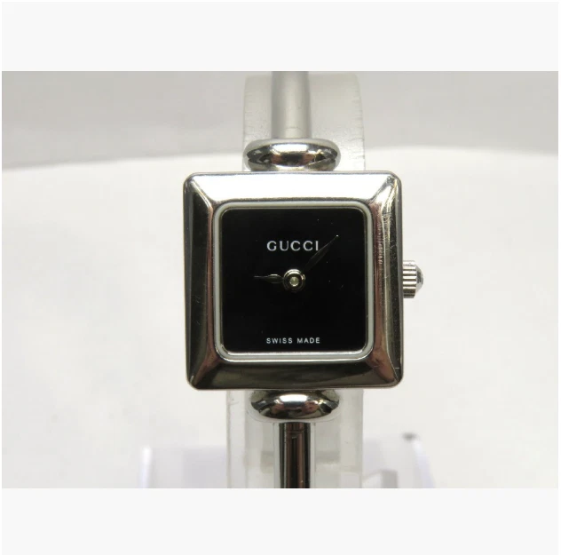 Montre femme vintage *EXC+5* Gucci 1900L cadran noir carré quartz