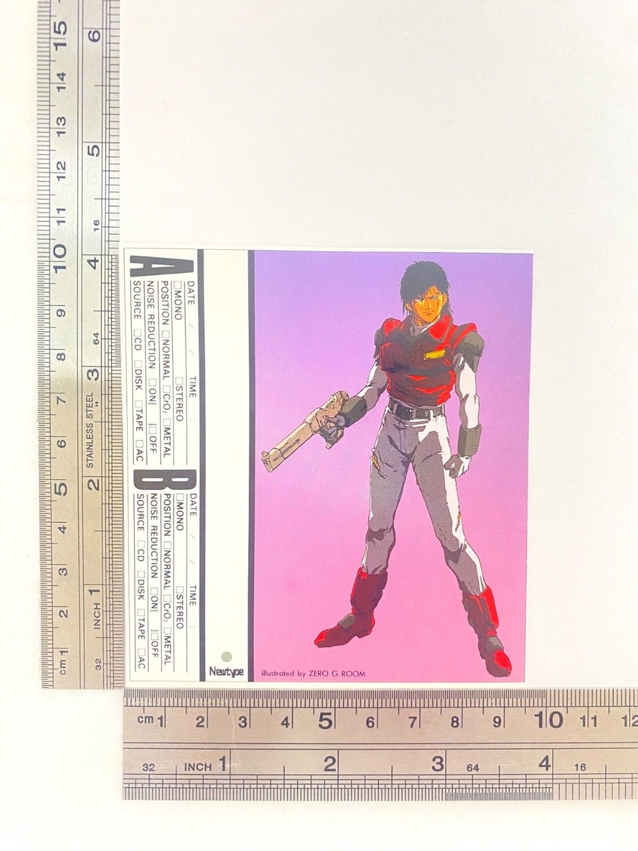 Takaya Aiba Starknight Tekkaman-Blade Cassette Tape Index Card