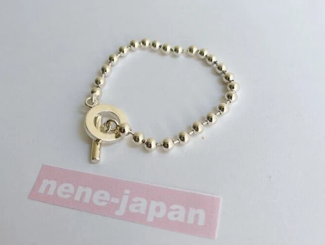 Gucci Silber Kugelkette Armband Notation SV925 authentisch aus Japan kostenloser Versand fast neuwertig