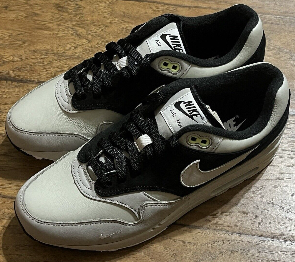 Nike Air Max 1 \'87 By You Mens Size 11.5 Grey Gold Custom Shoes FJ8893-900 Nike Air Max 1 By You Custom Men main image 2