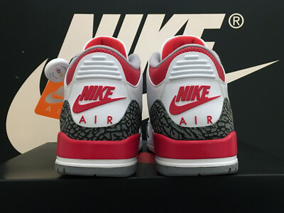 DS 2022 NIKE AIR JORDAN 3 RETRO UK10,5 EU45,5 FIRE RED III BRED 1 4 5 11 OG RARE