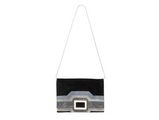 Black & Multicolor Roger Vivier Suede Shoulder Bag