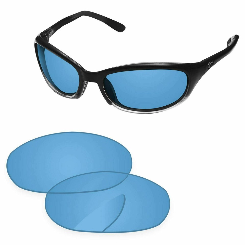 Polarized Replacement Lenses For Costa Del Mar Harpoon Sunglasses - Silver Titanium, Perfect Fit, Shatter-Proof