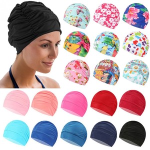 bathing cap with strap