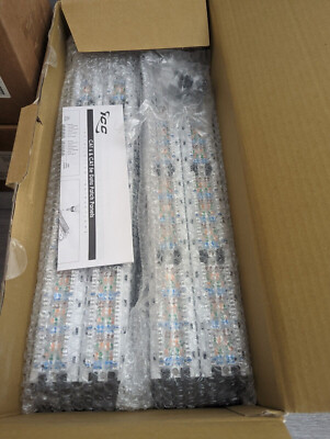 ICC ICMPP485EV Patch Panel, Cat 5e, 48-port, 2rms, 6 Pk