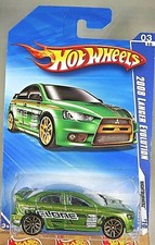 2010 Hot Wheels 91 Nightburnerz 310 2008 Lancer Evolution Green Variant Wj5sp