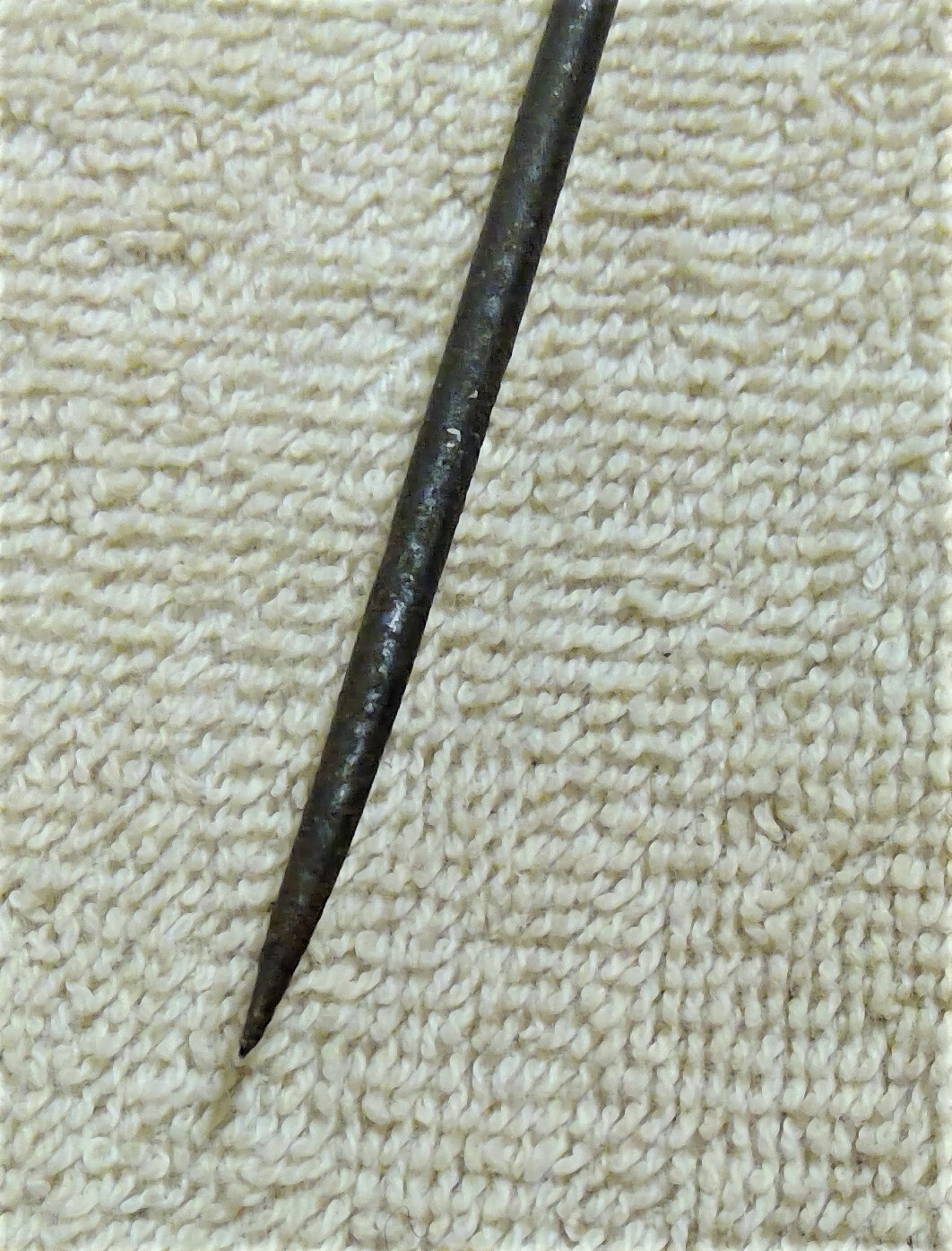 Vintage Light Wooden Handled Metal Ice Pick/Bottle Opener Combo Tool 9.