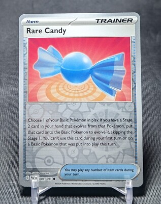 Rare Candy Common Reverse Holo Item 2024 PALDEAN FATES Pokemon TCG Card 089/091