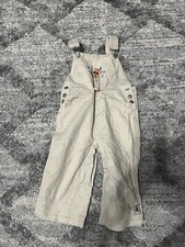 Winnie The Pooh Girls Tan Cargo Overalls Sz 4/5