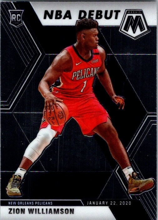 2019-20 Panini Mosaic #269 Zion Williamson NBA Debut RC Rookie 