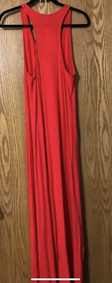 red racerback maxi dress Red Racerback Maxi Dress Small