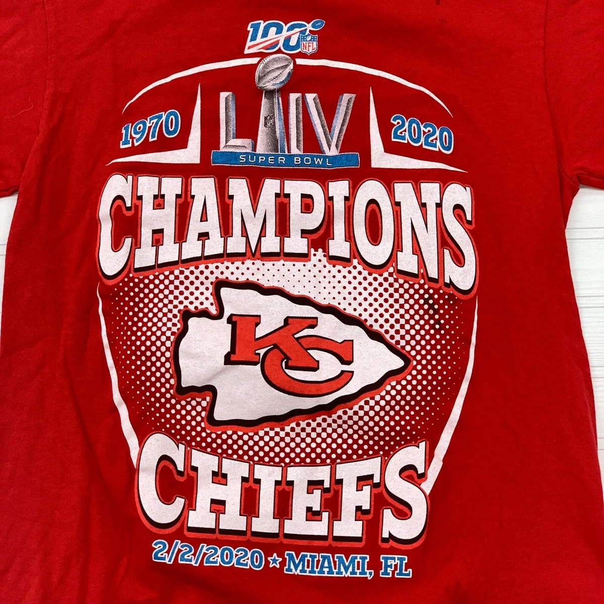 Kansas city chiefs super bowl hotsell 2020 shirt