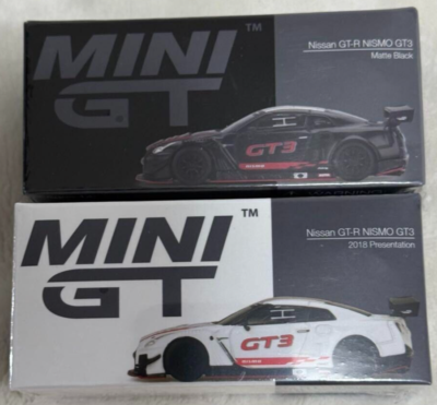 MINI GT Nissan GT-R NISMO GT3 2018 PRESENTATION Matte Black