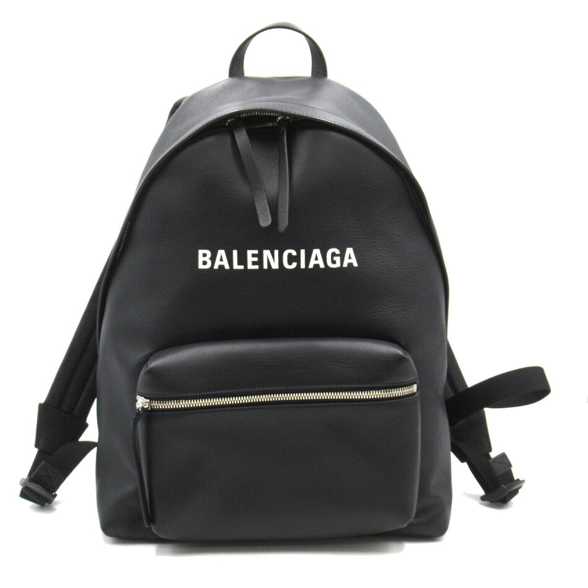 baleciaga バック BALENCIAGA Everyday Backpack zipper bag leather Black Used | eBay