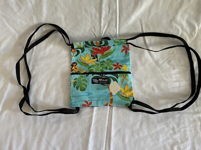 cinch sacks mini backpacks Nani Island Mini Cinch Backpack W/Front Zipper Pocket
