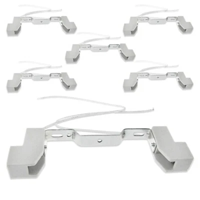 6 HALOGEN BULB HEAT LAMP CERAMIC HOLDERS R7 STYLE FOR PUSH FIT 118mm 120mm LIGHT