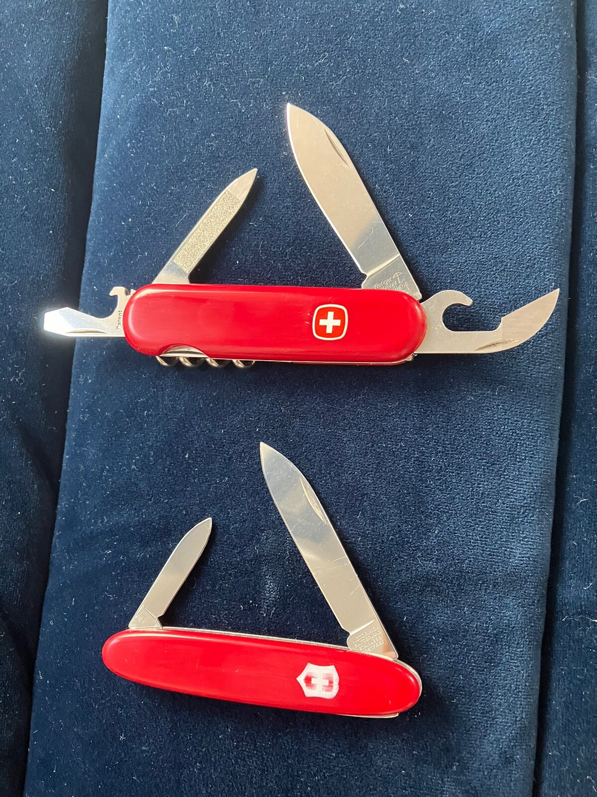 Colección Victorinox Pocket Pal y Wenger Commander - rojo - suizo - usado