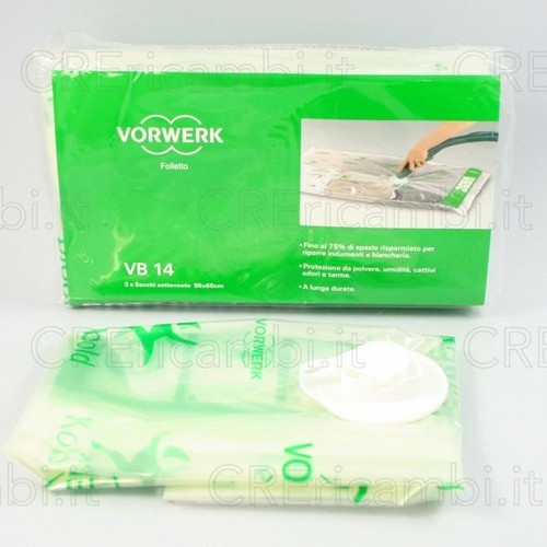 3 Sacchi Sottovuoto 60x95cm Originale Folletto VB14 VORWERK - 41474 | eBay