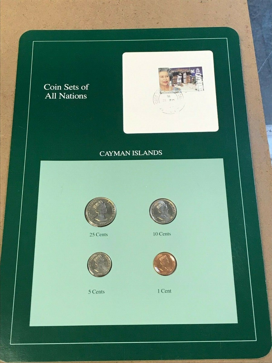 Franklin Mint Coin Sets of All Nations - Cayman Islands 4 Coins
