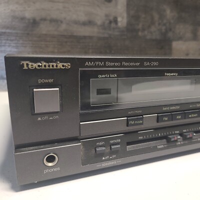 Technics SA 290 Quartz Synthesizer AM FM Stereo Receiver Phono CD