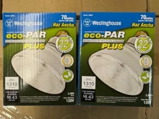 2 Pieces Westinghouse 36837 70PAR38/H/FL/ECO/PLUS 70W PAR38 30° Flood 120V