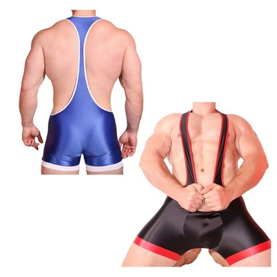 Herren Body Ausbildung Ringertrikot Ringen Jumpsuit Aktiv Bademode Unterhemd - Bild 1 von 3