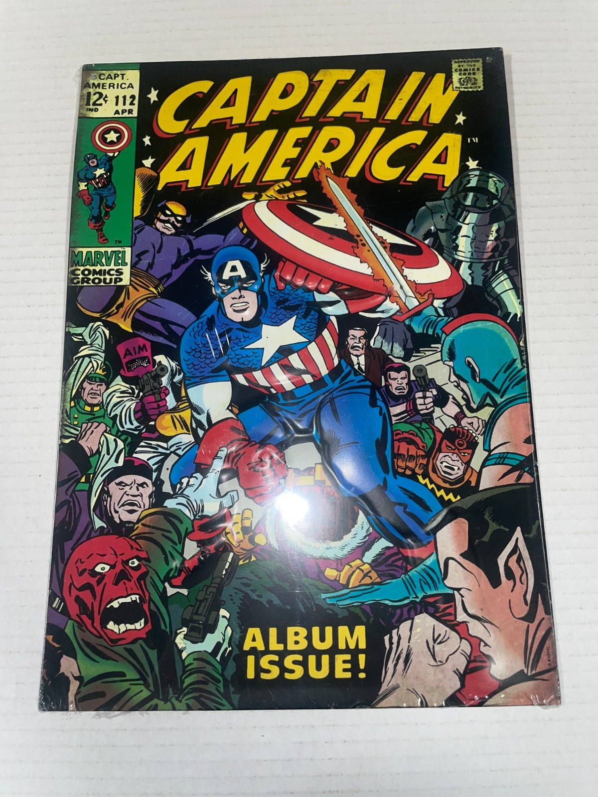 Captain America Album Issue 112 Tin Wall Decor 13inx9in Hobby Lobby Decor 2890₽