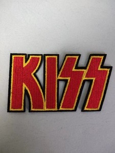 Patch Ricamata Kiss Band &ndash; Heavy Metal Rock &ndash; 1,25x3,25 Pollici