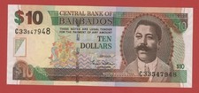 BARBADOS   10  DOLLARS  2007  PICK # 68a  UNC.