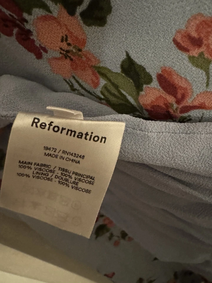 Платье миди Reformation Meadow с цветочным принтом - Giulia 3X увеличенный размер женское - Изображение 4 из 4