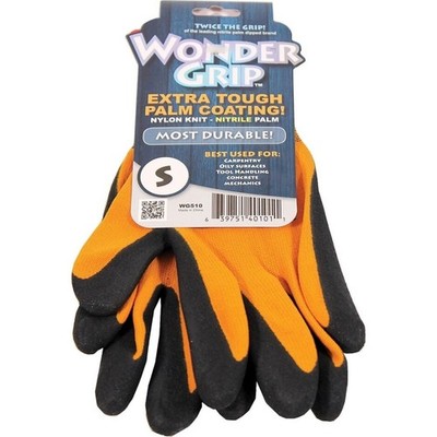 Wonder Grip WG510S Sienna Wonder Grip Double Coated Nitrile Palm Gloves Small