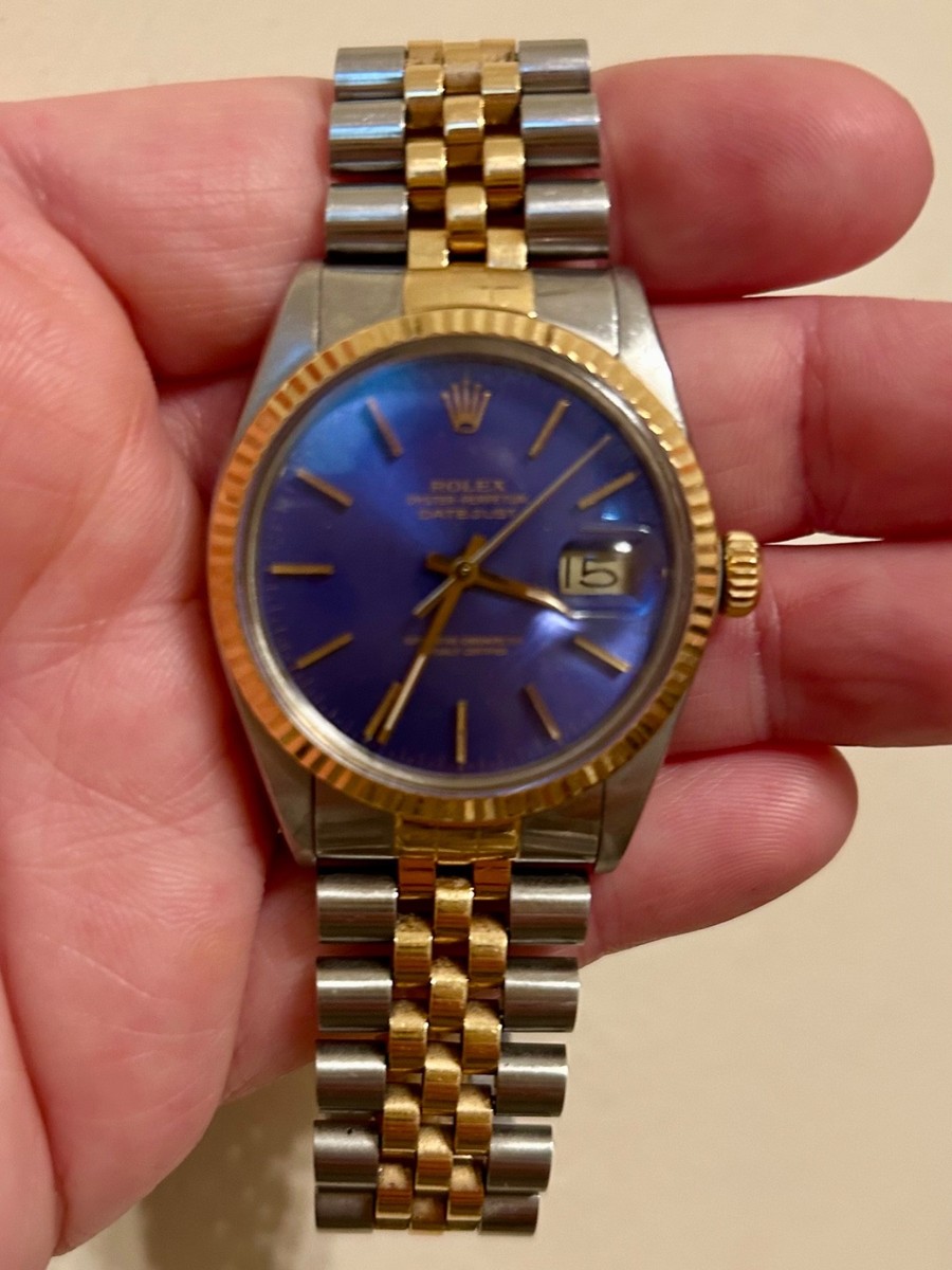 Rolex Datejust 16013 Gold and Silver Jubilee Bracelet with Gold