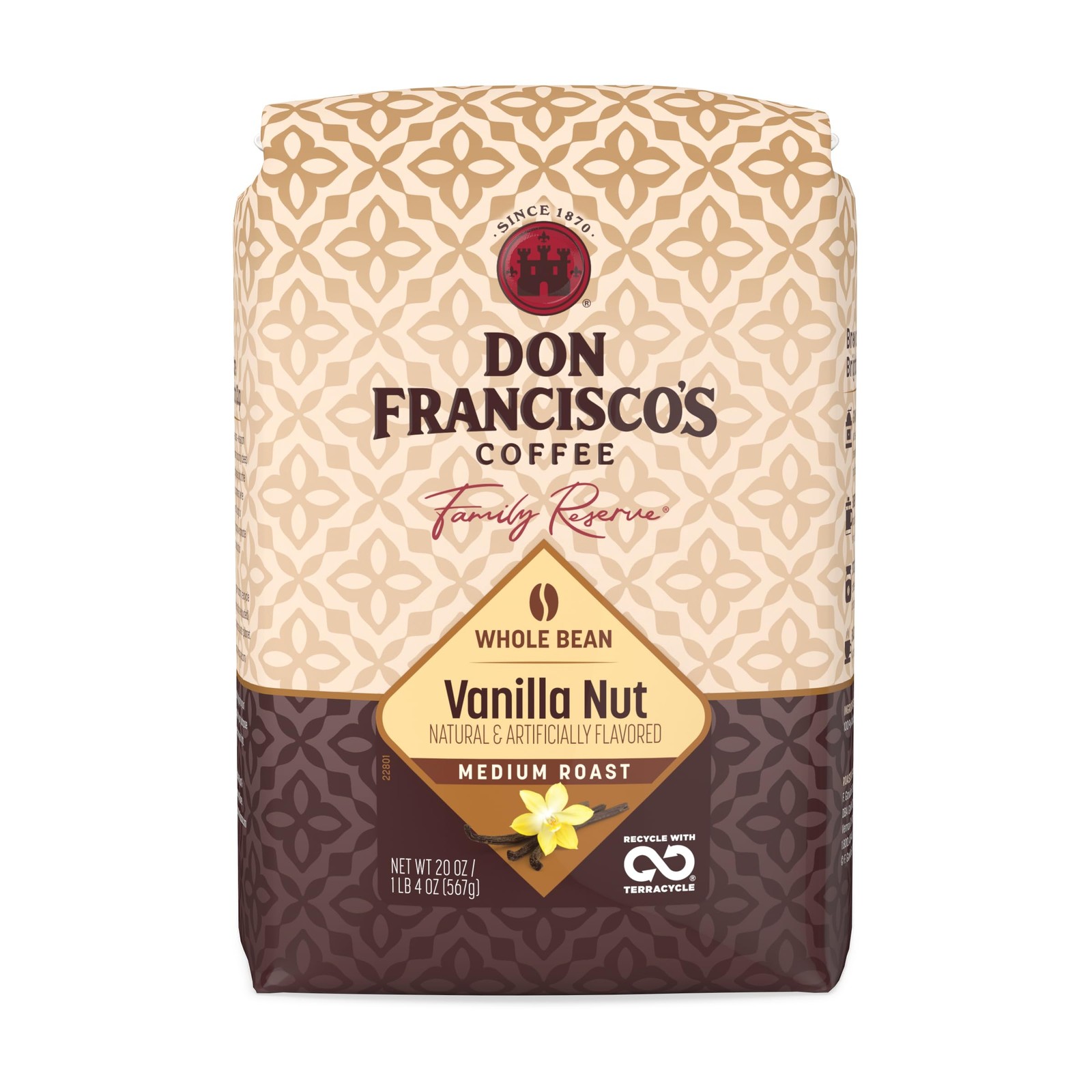 Don Francisco's Vanilla Nut Whole Bean Coffee, Medium Roast &ndash; 100% Arabica, F...