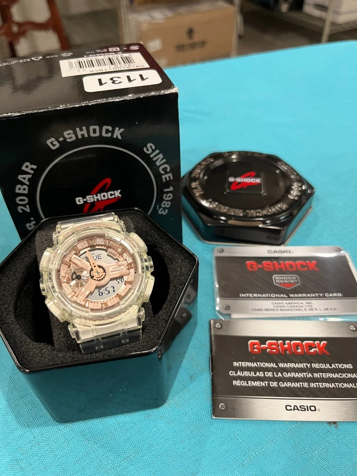 Casio 5425 G-shock Transparente x Oro Rosa Analógico/Digital con Caja 1131-DS00 Foto 2 de 4
