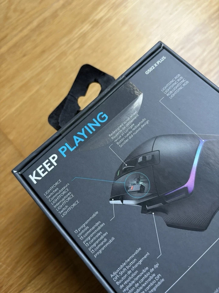 Logitech G502 X Plus Wireless Gaming Mouse Black 100% ORIGINAL ⭐⭐⭐⭐⭐ - Image 3 of 4